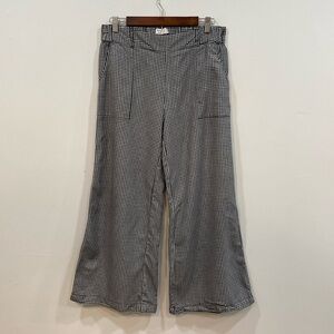 Wide Leg Gingham Pants by Known Supply